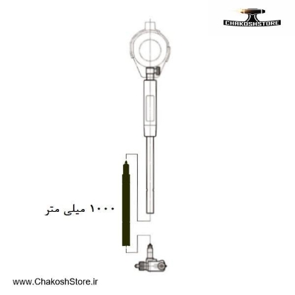 تصویر   رابط افزاینده طول پراب بورگیج آسیمتو 1 متری برای کورس 160 تا 400 مدل 2-05-480