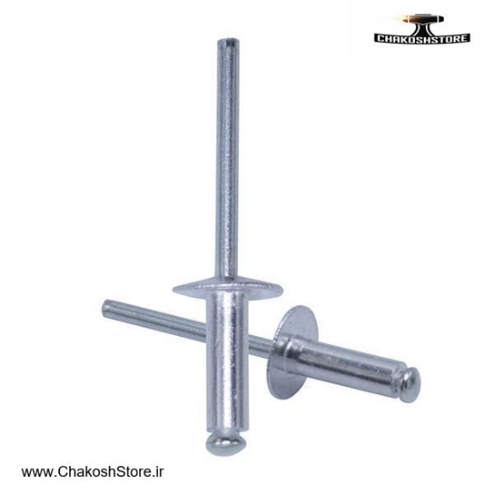 تصویر   میخ پرچ سر پهن پرچ ساز قطر 3 تا 5 میلی متر