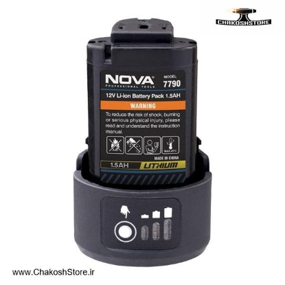 تصویر   باتری لیتیوم یونی نووا 12 ولت مدل 7790