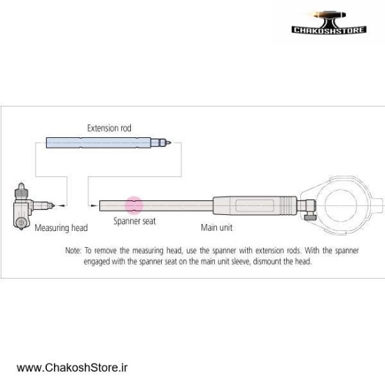 تصویر   رابط افزایش طول بورگیج میتوتویو طول 250 و قطر 12 میلی متر مدل 953553