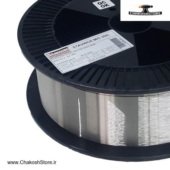 تصویر   سیم جوش استیل استنوک 12.5 کیلویی مدل STAVINOX Mig 308L
